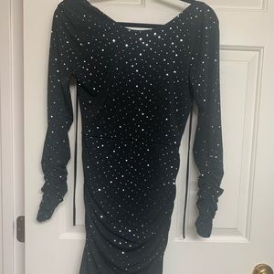 Josie twinkling open back dress